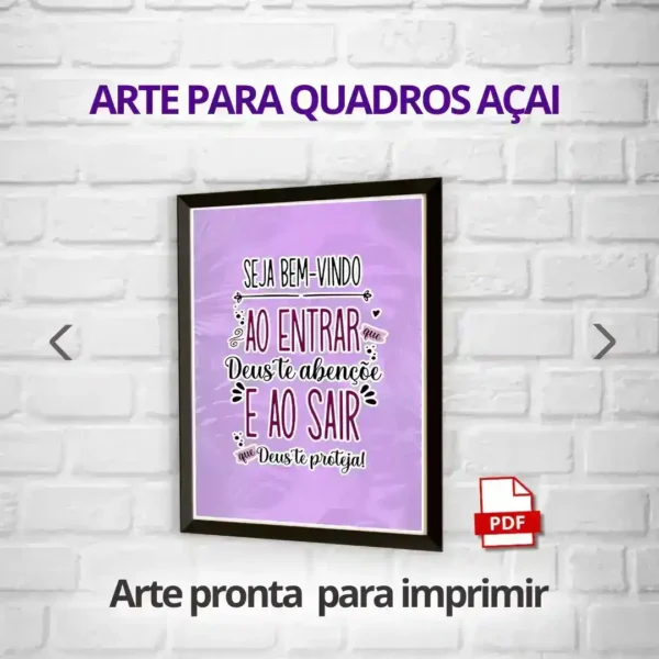 3 ARTES PARA QUADROS DE AÇAÍ - Imagem 3