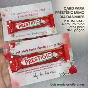 CARD PARA PRESTÍGIO - DIA DAS MÃES