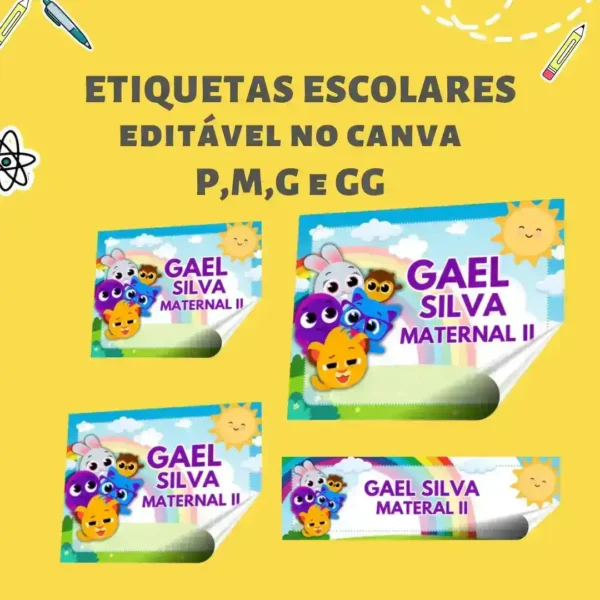 ETIQUETAS ESCOLARES: BOLOFOFOS