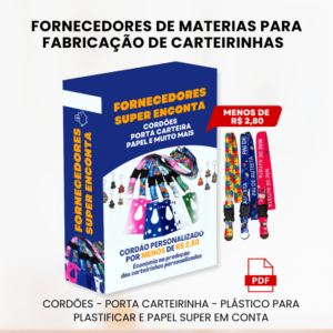 LISTA DE FORNECEDORES PARA FABRICAÇÃO DE CARTEIRINHAS DE IDENTIFICAÇÃO