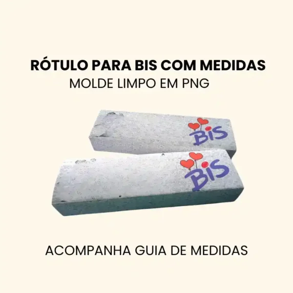 MOLDE LIMPO PARA UM BIS EM PNG