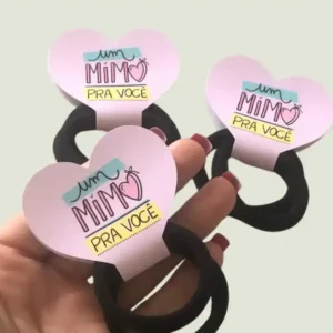 TAG PARA XUXINHA FORMATO DE CORAÇÃO