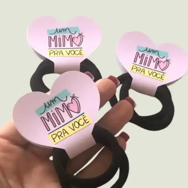 TAG PARA XUXINHA FORMATO DE CORAÇÃO