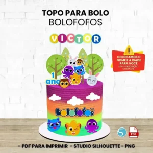 TOPO DE BOLO - BOLOFOFOS