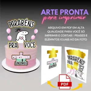 TOPO PARA BOLO FLORK EM PDF
