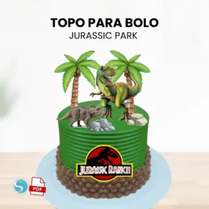 TOPO DE BOLO JURASSIC