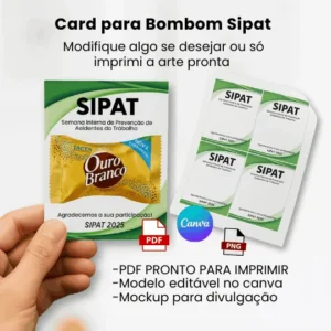 CARD PARA BOMBOM SIPAT| ABRIL VERDE