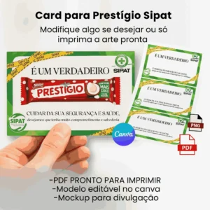 CARD PARA PRESTÍGIO SIPAT | ABRIL VERDE