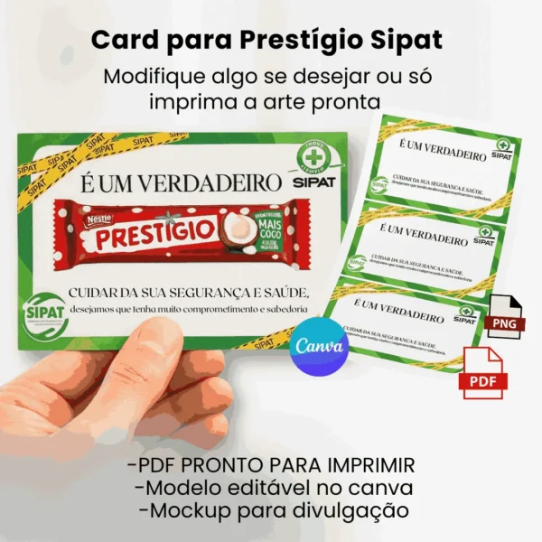 CARD PARA PRESTÍGIO SIPAT | ABRIL VERDE