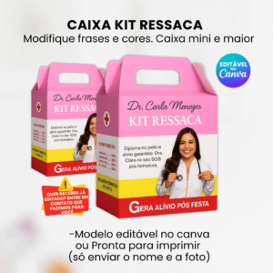 CAIXA KIT RESSACA – MODELO TOTALMENTE EDITÁVEL P/M