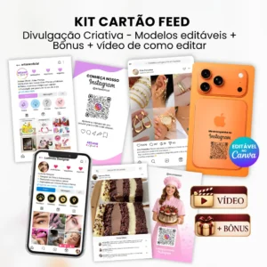 KIT CARTÃO FEED – DIVULGAÇÃO CRIATIVA