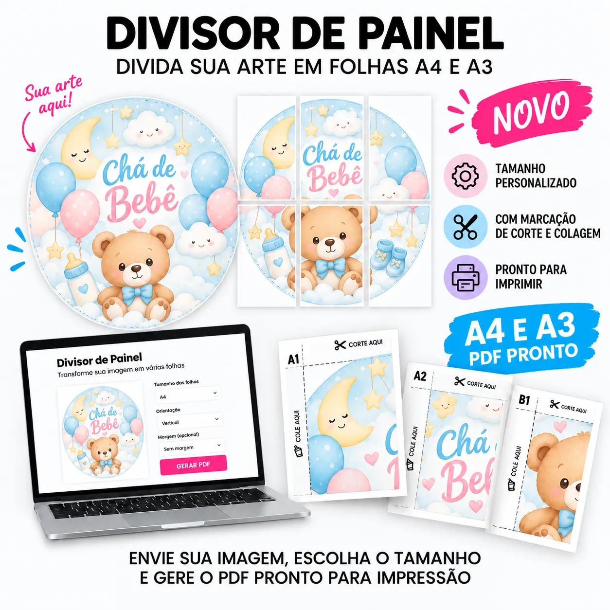 DIVISOR DE PAINEL – DIVIDA SUA ARTE DE FORMA AUTOMATICA E RECEBA EM PDF